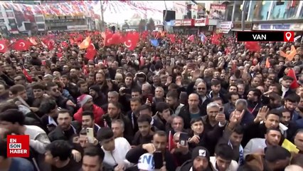 Cumhurbaşkanı Erdoğan Van'da: 55 bin kişi karşıladı