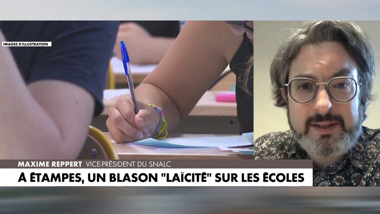 Maxime Reppert s’exprime sur le blason laïcité affiché à l’entrée des écoles