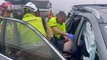 Un muerto y varios heridos en un accidente múltiple con 40 vehículos implicados en la AP-7 en Nules, en Castellón