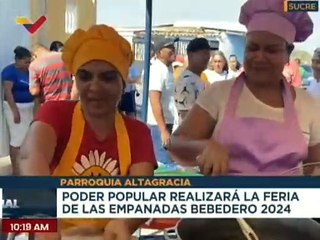 100 empanaderas de Sucre participarán en la 1.ª Feria de las empanadas de la comunidad de bebedero