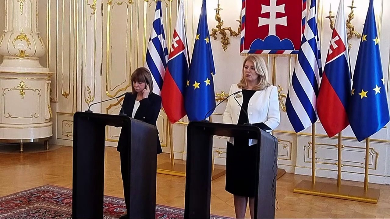 ZÁZNAM: Prezidentky SR a Grécka ocenili dobré vzťahy krajín,hovorili o súčasných výzvach