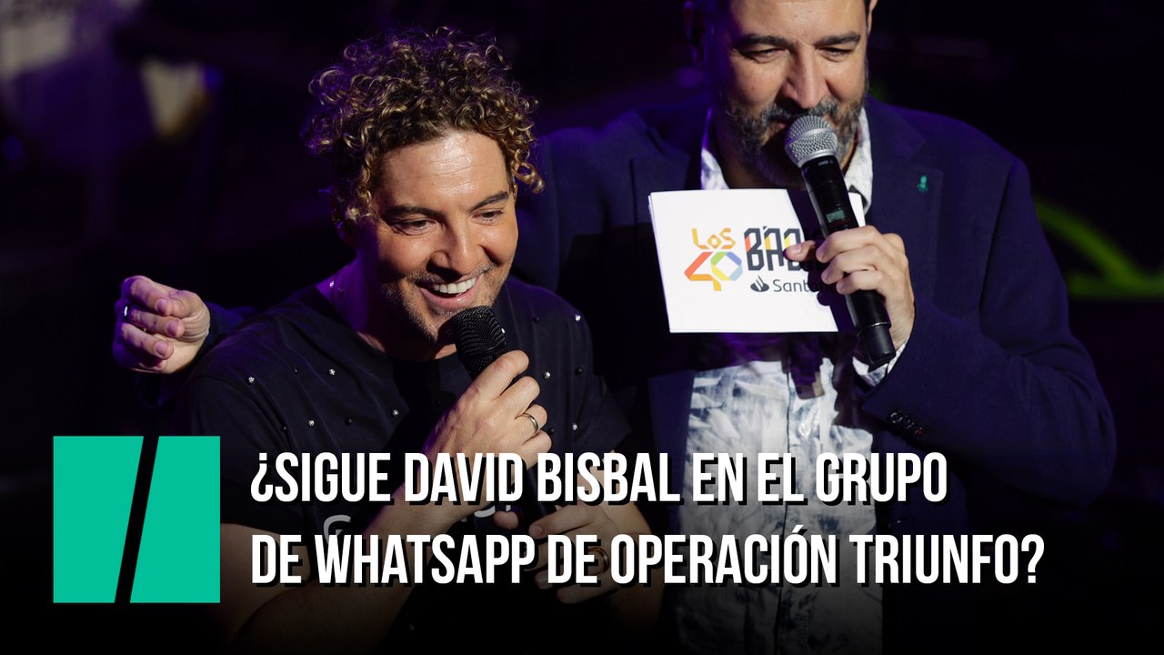 LOS40 Básico Santander con DAVID BISBAL | ¿Sigue Bisbal en el grupo de Whatsapp de OT?