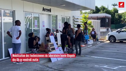 Mobilisation des techniciens du laboratoire Inovie Biopole Antilles