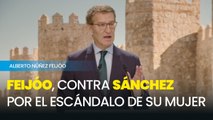 Feijóo, contra Sánchez por el escándalo de su mujer y Delcy: 