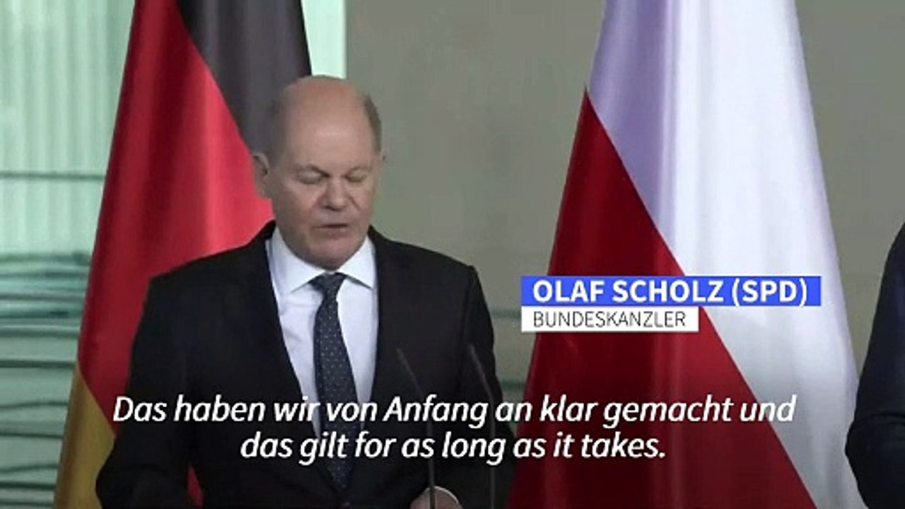 Scholz: 'Wir werden noch mehr Waffen für die Ukraine beschaffen'