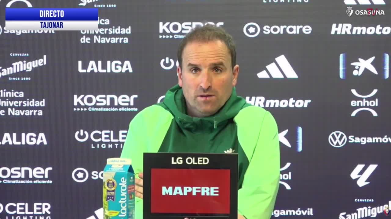 Rueda de prensa de Arrasate previa al Osasuna-Real Madrid