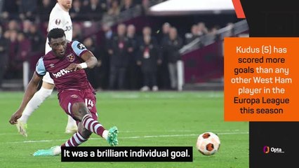 West Ham rave over Puskas-worthy Kudus solo goal