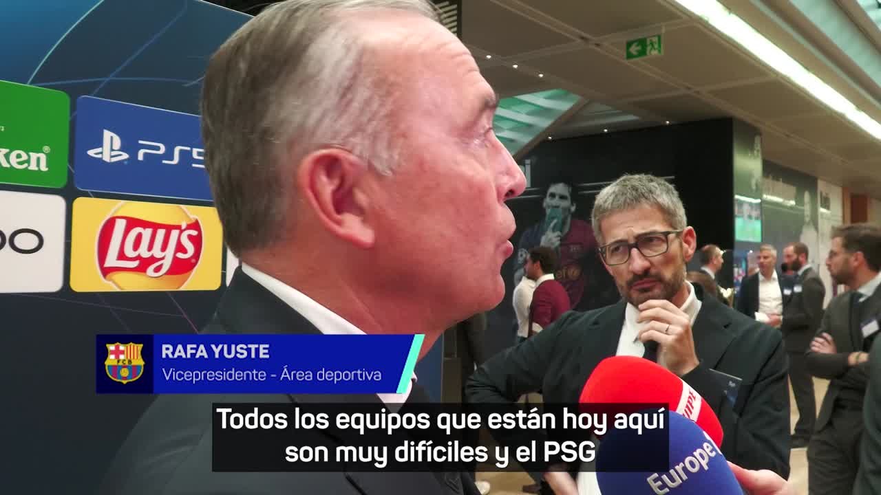 Rafa Yuste valora el duelo ante el PSG: "Luis Enrique sabe que lo queremos mucho"