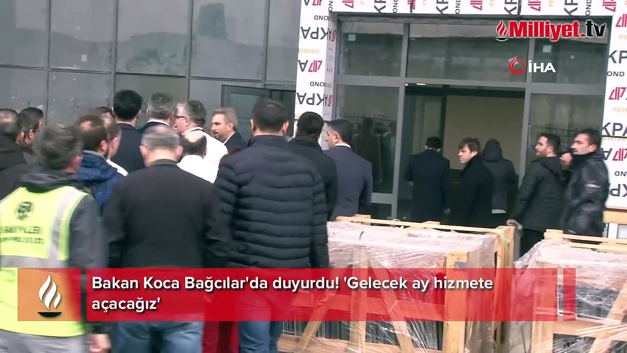 Bakan Koca Bağcılar'da duyurdu! 'Gelecek ay hizmete açacağız'