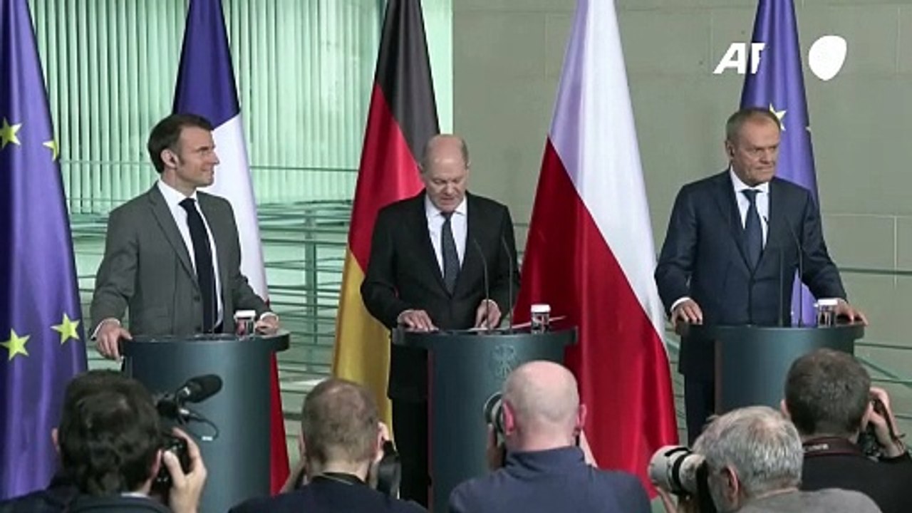 Weimarer Dreieck sagt Ukraine mehr Waffen zu