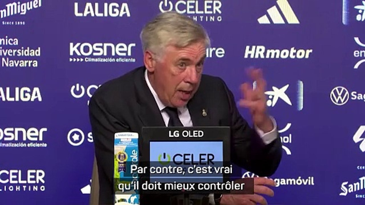 Ancelotti : "Vinicius doit mieux résister à la pression ambiente"