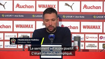 Farioli : "Un état d'esprit super positif"