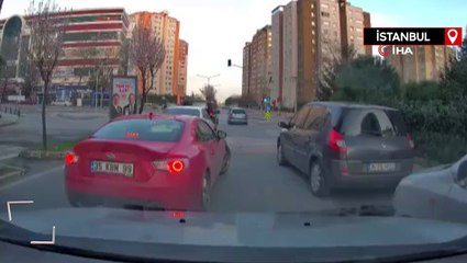 Beylikdüzü’nde drift yaparak trafiği tehlikeye atan sürücü