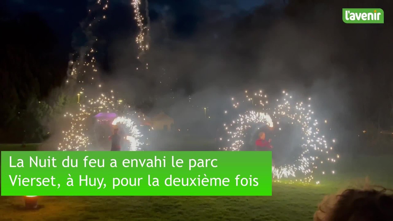La Nuit du feu a envahi le parc Vierset, à Huy, pour la deuxième fois, ce samedi