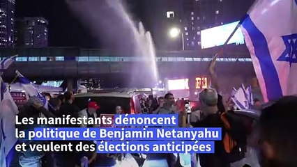 Israël: à Tel-Aviv, des manifestants appellent aux élections et à la libération des otages