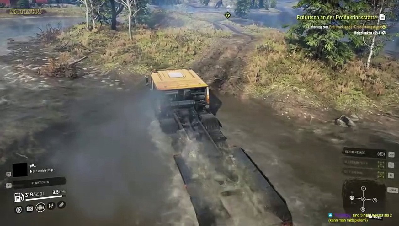 Knapp im Wasser. SnowRunner #422