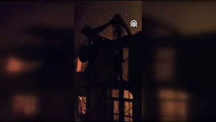 Gerze'deki ev yangını korkuttu