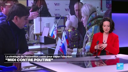 "Midi contre Poutine", la stratégie de l'opposition russe pour saper l'élection