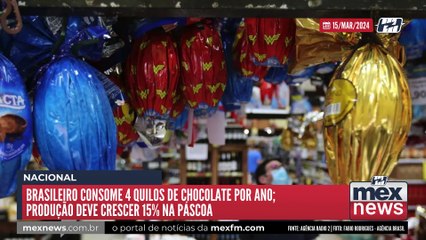 Brasileiro consome 4 quilos de chocolate por ano; produção deve crescer 15% na Páscoa