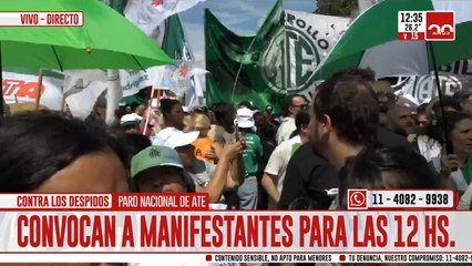 Paro nacional ATE: se manifiestan contra los despidos