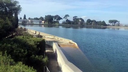 Bassin de stockage de l'usine d'eau potable de Sainte-Marthe