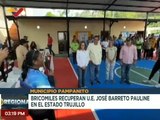Bricomiles rehabilitan espacios de la U.E. José Barreto Pauline del estado Trujillo