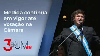 Senado argentino rejeita pacote de Javier Milei por 42 a 25