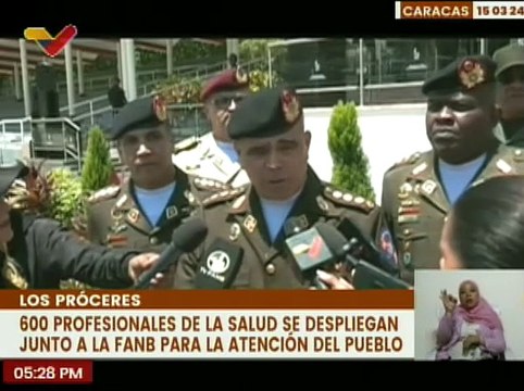 Caracas | FANB desplegará más de 600 profesionales de salud en el territorio nacional