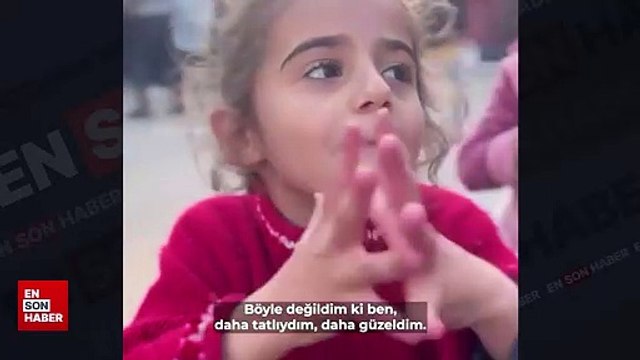 Gazze'deki küçük kız: Böyle değildim ki ben daha tatlıydım