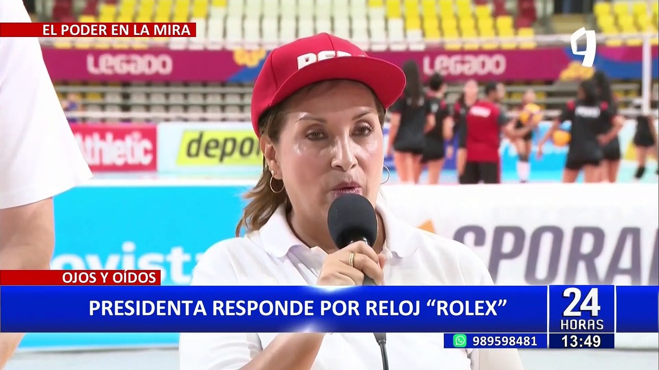 Dina Boluarte se incomoda por pregunta sobre 'rolex': "No entren en temas muy personales"