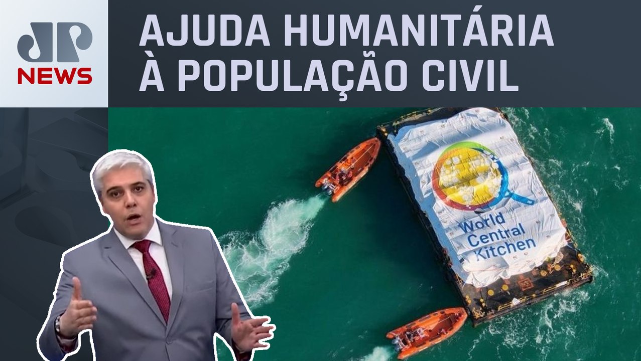 Carregamento de 200 toneladas de comida chega a Gaza; Marcelo Favalli analisa