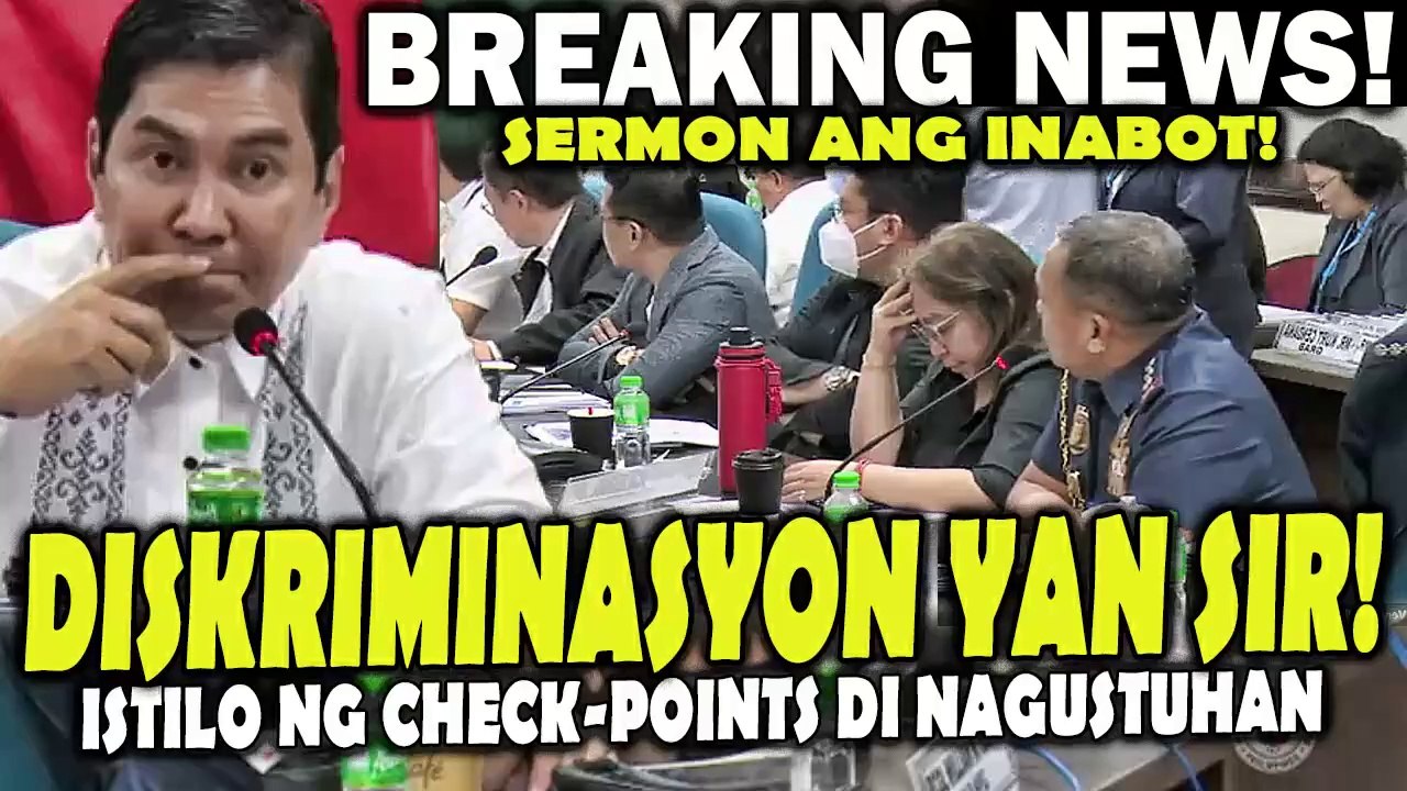 Nasermonan ni Cong. Erwin! LTO at PNP istilo ng check-points pinuna ni Tulfo!