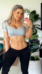 Stephanie Sanzo Doing Hard Workout In Gym