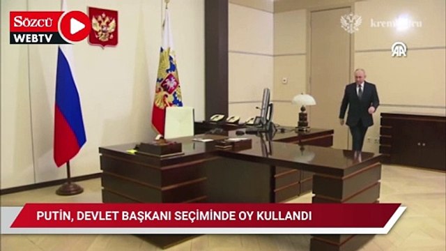 Rusya Devlet Başkanı Putin devlet başkanı seçiminde oy kullandı