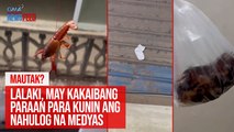 Lalaki, may kakaibang paraan para kunin ang nahulog na medyas | GMA Integrated Newsfeed