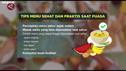 Ini Menu Sehat Saat Sahur Rekomendasi Ahli Gizi