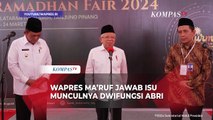 Wapres Ma'ruf Amin Jawab soal Isu Dwifungsi ABRI Buntut Aturan TNI-Polri Bisa Isi Jabatan ASN