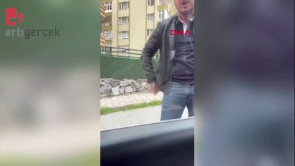 Tartıştığı sürücünün yolunu kesti, tehdit etti