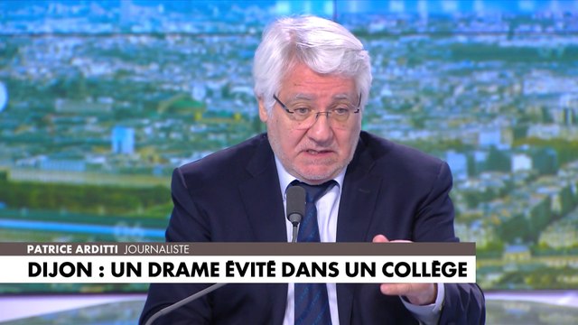 Patrice Arditti à propos du collégien qui a menacé sa principale au couteau à Dijon : «On a évité un drame parce qu'il y a quand même une responsable qui a fait ce qu'il fallait»