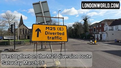 M25 closure diversion