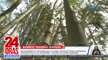 Pagtatanim at pagpapalago at mga produktong puwedeng magawa mula sa kawayan, itinuro sa isang seminar | 24 Oras Weekend