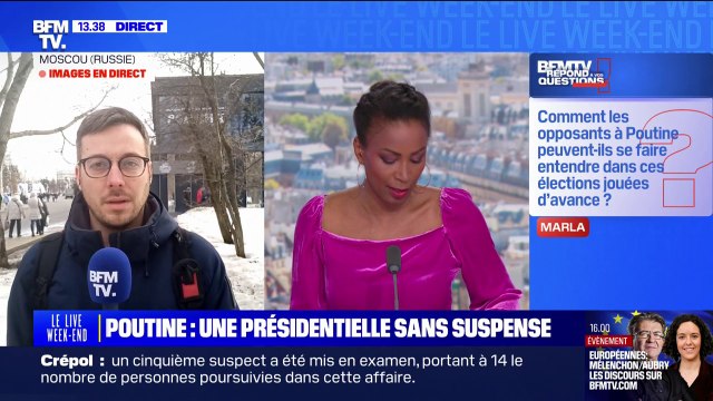 Comment les opposants à Vladimir Poutine peuvent-ils se faire entendre dans ces élections jouées d'avance ? BFMTV répond à vos questions