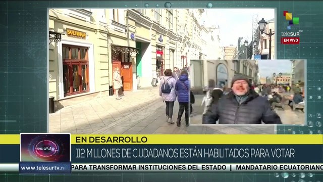 Registran cerca del 40% de participación en comicios presidenciales rusos