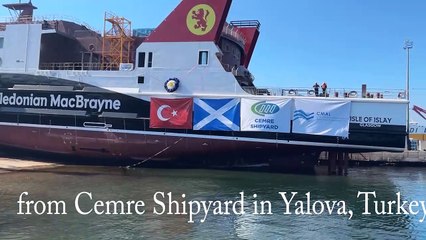 MV Isle of Islay successfully launched