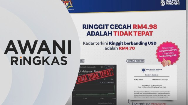 AWANI Ringkas: Kadar pertukaran Ringgit | Op Cegah Jenayah Syariah