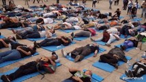 Siesta collettiva in strada in Messico per la Giornata mondiale del Sonno