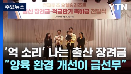 '억 소리' 나는 출산 장려금..."양육 환경 개선이 급선무" / YTN