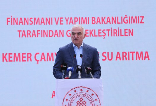 Bakan Ersoy: Doğa ve çevre dostu bu tesisler neticesinde Antalya'mızın turizm potansiyeli daha da güçlenecek