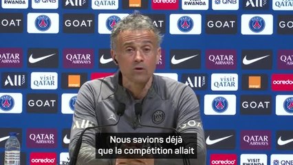 PSG - Luis Enrique : "Les favoris se trouvent dans l'autre partie de tableau"