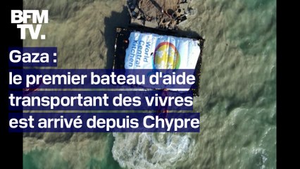 Le premier bateau humanitaire transportant des vivres est arrivé à Gaza ce vendredi